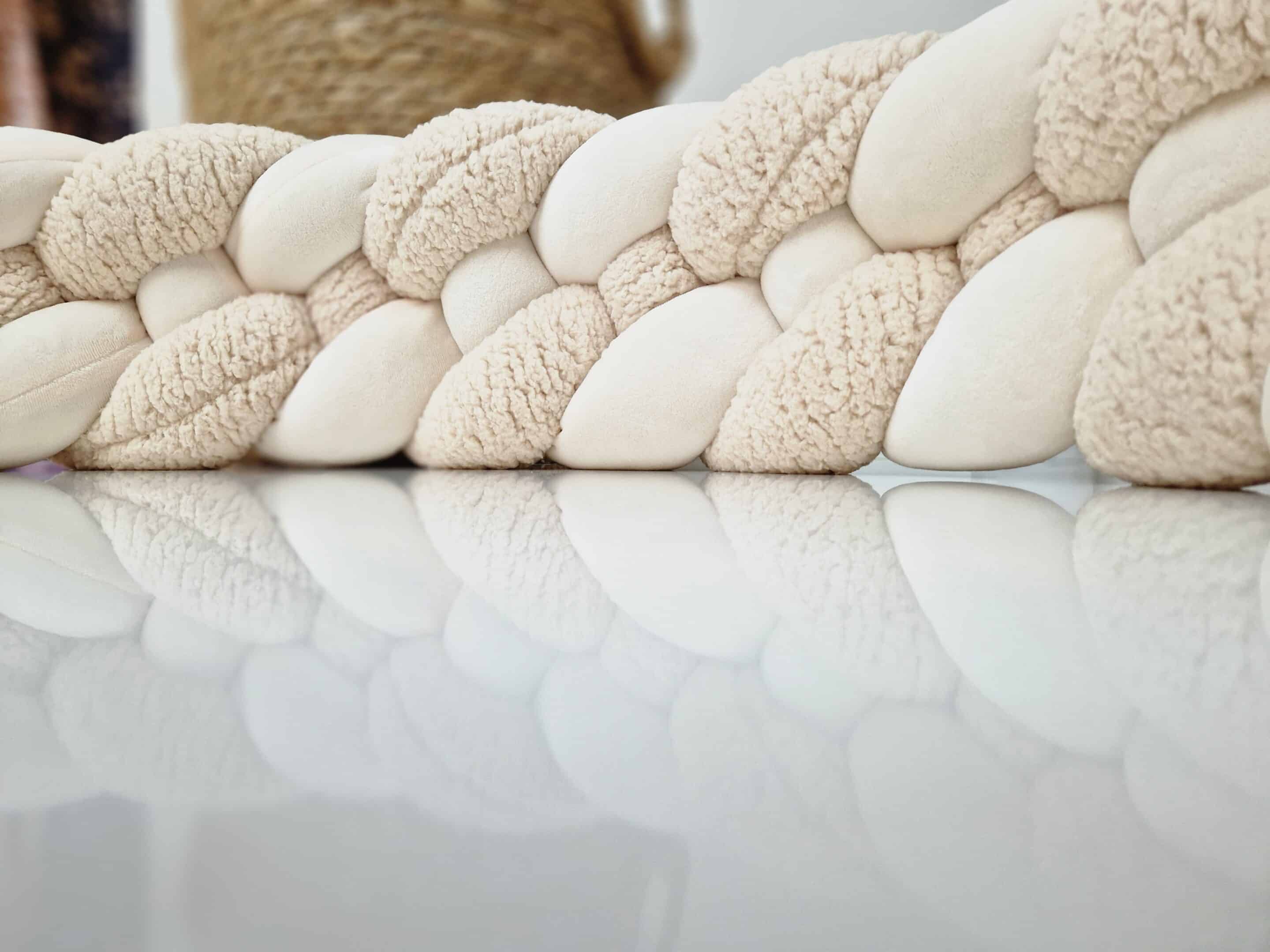 1/2 Rênes De Mécate En Mohair Tressé - 4 Brins X 24 Pieds - Couleur Bronzage/Naturel