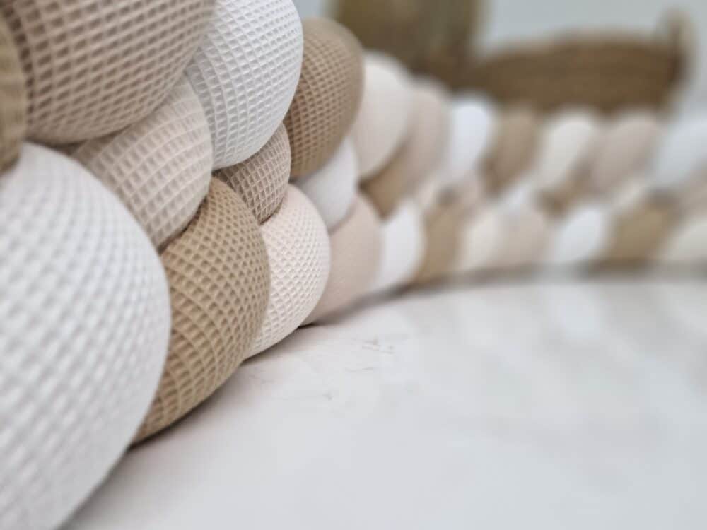 Tresse de lit 4 brins Beige clair 240cm